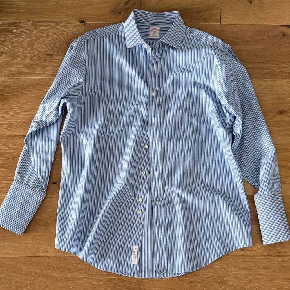 Brooks Brothers Blue Striped Dress Shirt